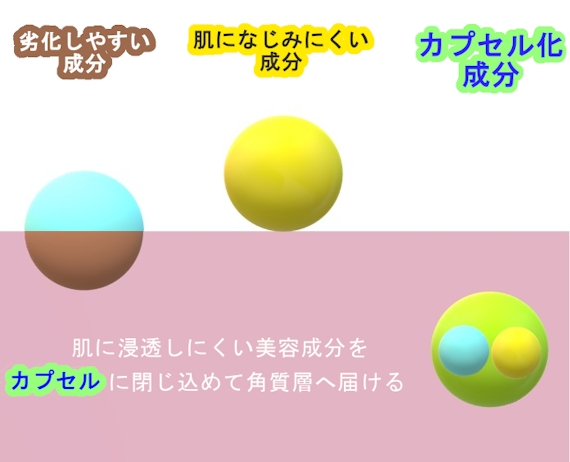 カプセル化成分