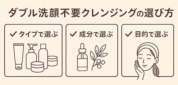 ダブル洗顔不要クレンジング
