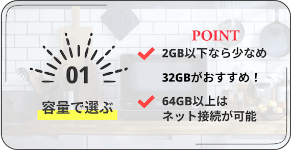 switch　SDカード　1　容量で選ぶ　2GB以下なら少なめ32GBがおすすめ！、64GB以上はネット接続が可能