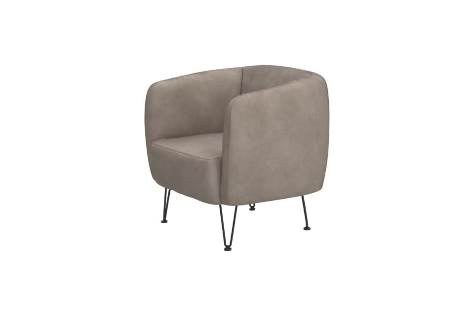 ① 無印ハイバックリクライニングソファ1人掛け2脚オットマンベージュ